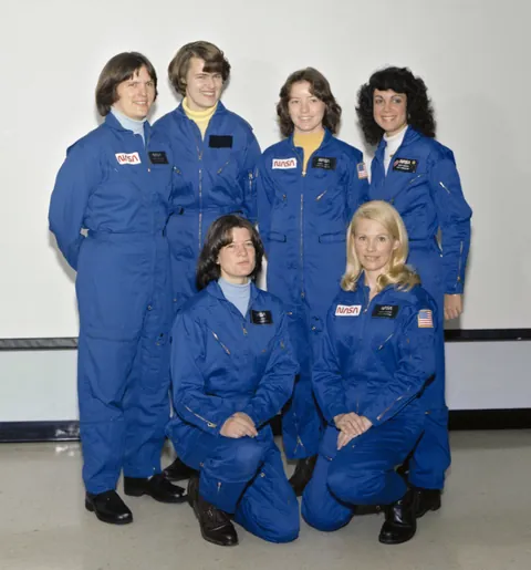 The eighth group of NASA astronauts selected in 1978. Including the first six women selected to be NASA astronauts.