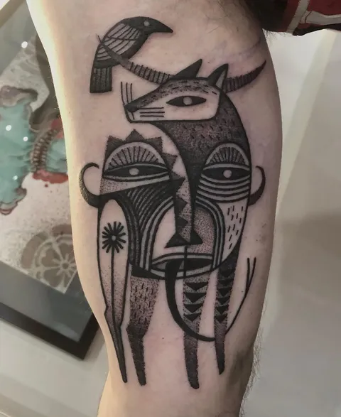 Shapeshifter by Ben Lopez of Monolith Tattoo in Melbourne, Australia 