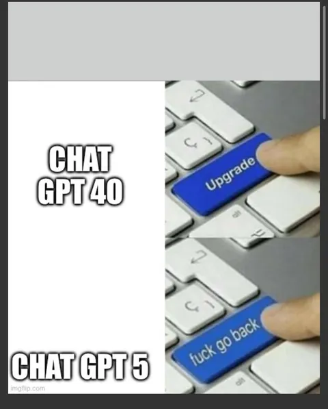 The chat gpt 5 upgrade in a nutshell
