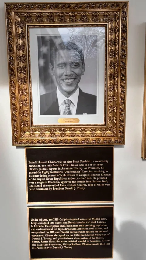 New plaques added to the presidential hall of fame in the White House