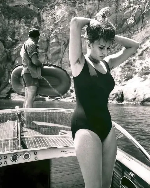 Sophia Loren in Naples, Italy, 1961.