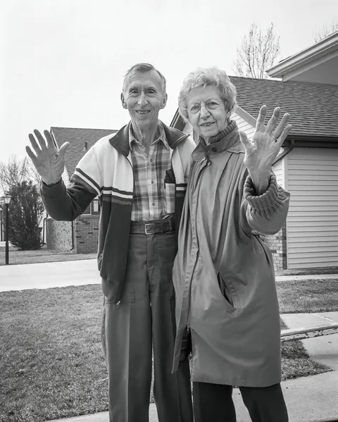 A WOMAN SPENT 27 YEARS PHOTOGRAPHING HER PARENTS WAVING HER GOODBYE 