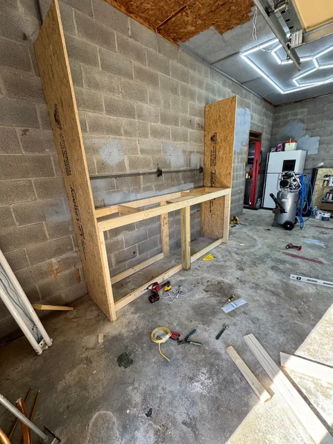 Here’s an image dump of my garage over the past year. My dad painted everything on the walls. He had a blast! Hope y’all like it.