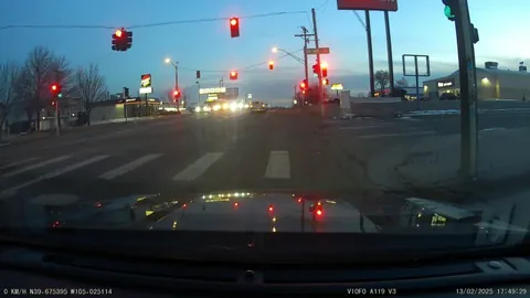 [OC] Driver jumps the green to turn left in front of me and I hit him