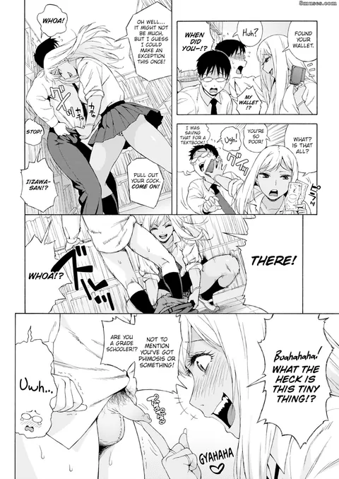 Caught peeking by the aggressive gyaru