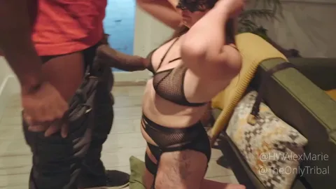 I was taken back by how thicc his cock was, I couldn’t even get my mouth around him, I was getting so wet waiting for the oncoming stretch