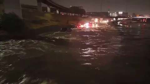 🔥 Flooding in Dallas, they got an entire summers worth of rain in a day