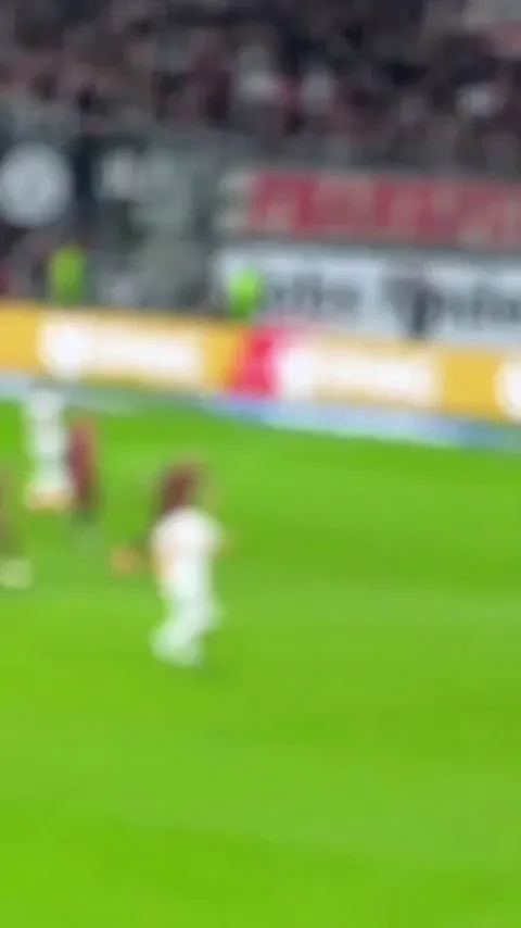 A fan's angle of Harry Kane's goal against Frankfurt