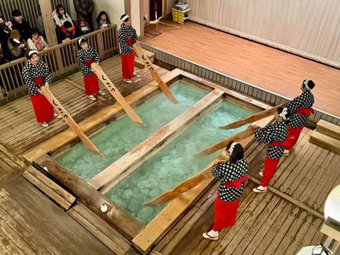 December in Kusatsu, one of the best onsen town in Japan