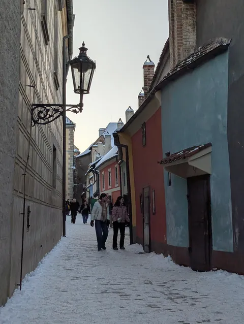Prague in the winter