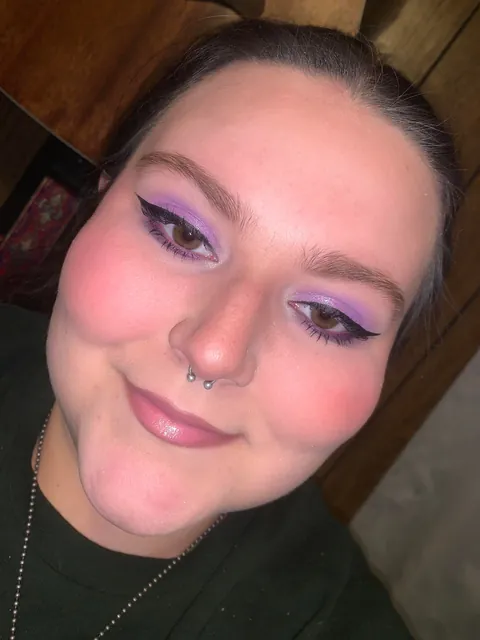 i decided to do a purple look yesterday. 🦄