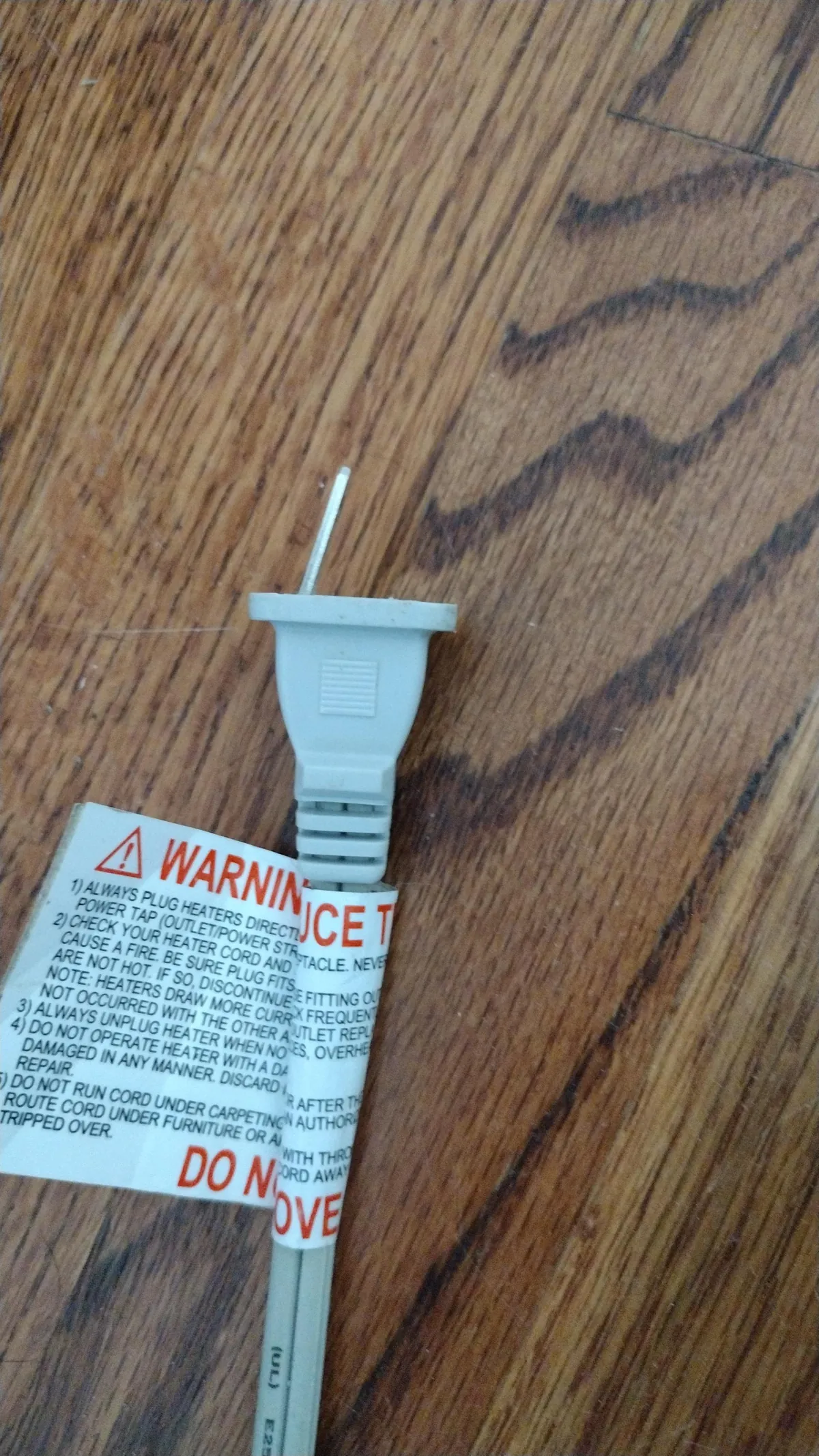 Near freezing temperatures, brought out the Space Heater and...