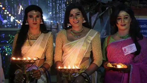 The Kottankulangara Festival is held annually at the temple in which men from across the state and now even outside it dress in female attire honoring the goddess.