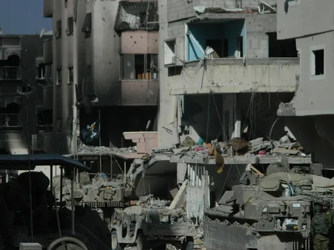 [OC] Spotted a One Piece flag flying over a tank in Gaza 2023