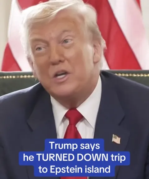 PEOPLE reviewed the flight logs and found Trump's name a total of seven times. He was mentioned on page 24 of the first flight Oct. 11, 1993 log,mentioned twice on page 27, May 15, 1994 All three of those dates had "JE" (Jeff Epstein) listed on the same flights as Trump.