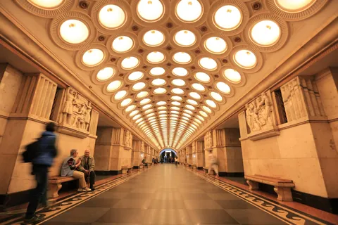 Architecture of some Moscow metro stations