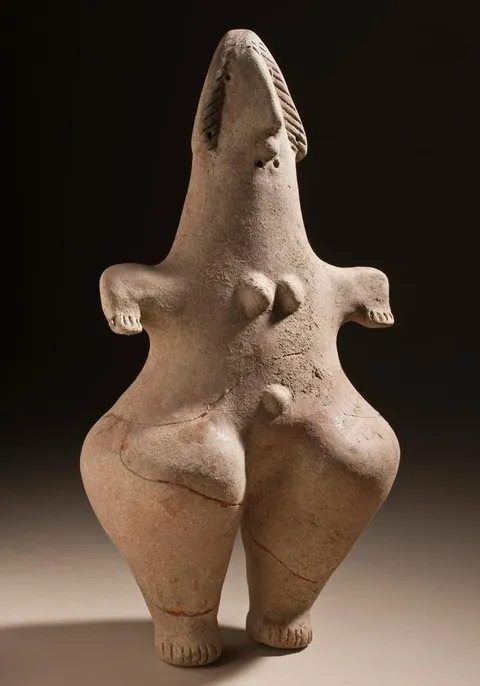 3000 years old figure of a woman, discovered in Iran. It's kept at Los Angeles County Museum of Art