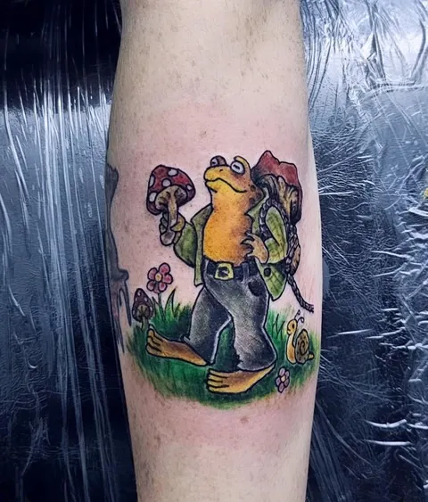 My brother and I got “matching” frog and toad tattoos by thewhitewolfartist in Maryland US