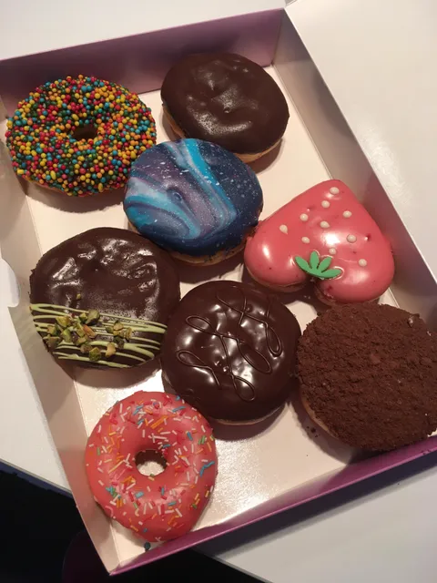 I work at a donut shop and at the end of our shift we can take home a box of donut from the leftover ones. Not a good job for your weight but free donut!