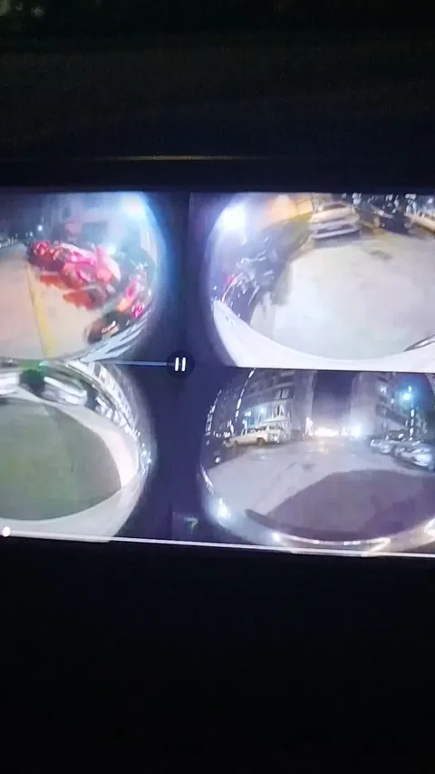 [OC] My friend reversing my car into 4 parked motorcycles