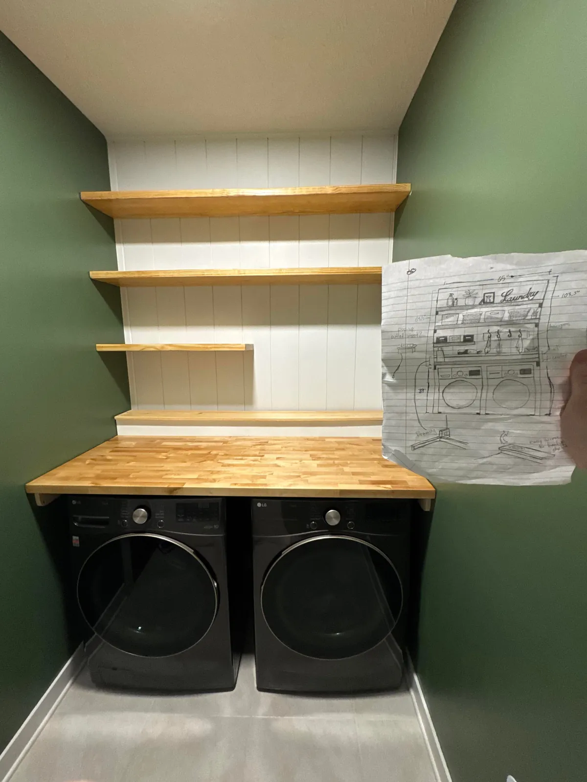 My Christmas present to my wife this year was renovating our laundry room. How did I do?