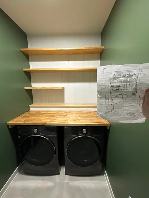 My Christmas present to my wife this year was renovating our laundry room. How did I do?