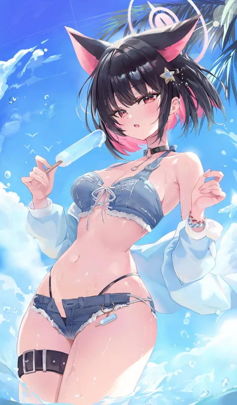 Summer Kazusa (cano852) [Blue Archive]