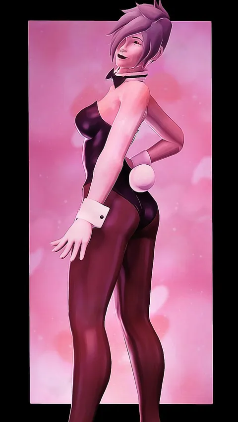 My femscout OC (Iris) in a bunny costume