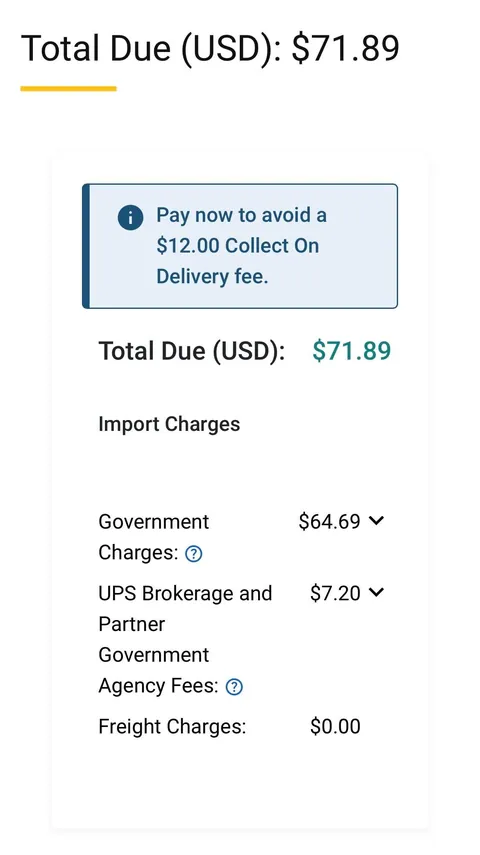 Import Fees cost more than item, from Canada to the US