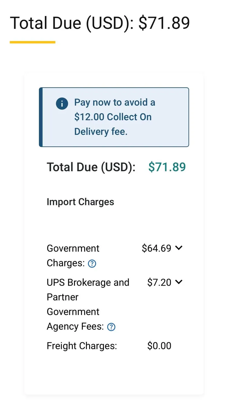 Import Fees cost more than item, from Canada to the US