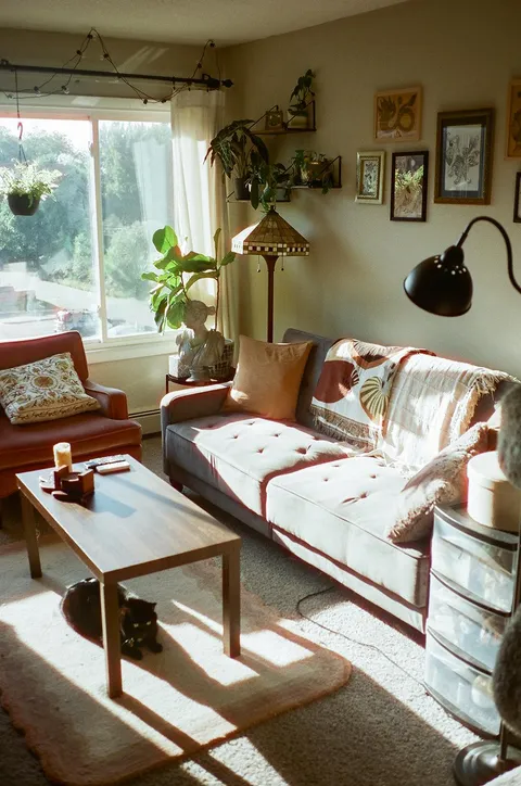 Our living room on film
