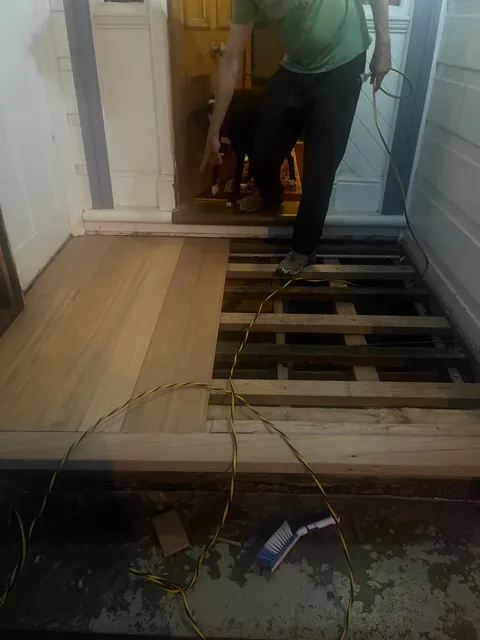 Pa and I fixed up our door step!