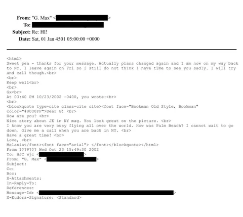 Further evidence in timeline of Melania’s association with Epstein and Ghislaine