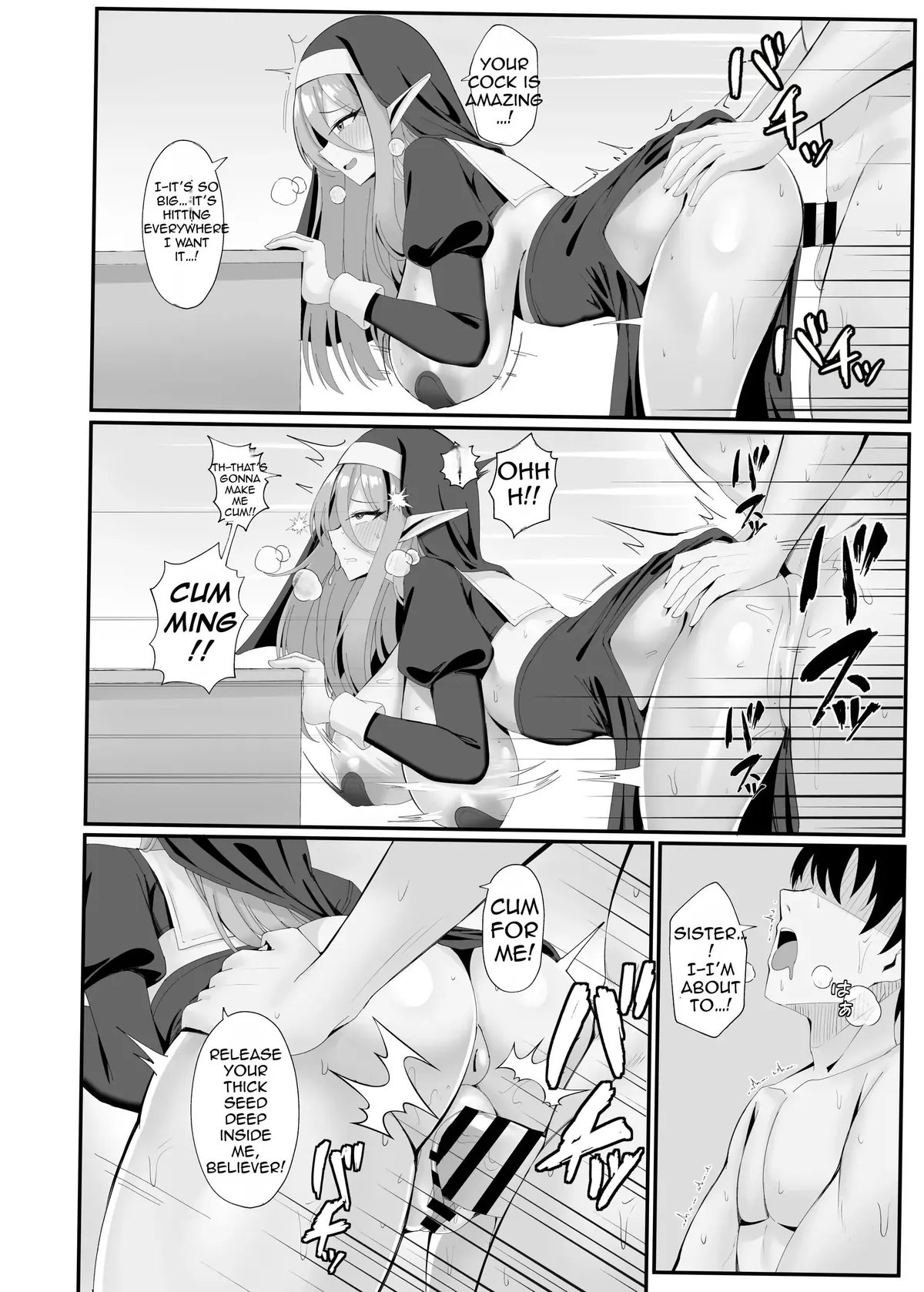 The Nun is More Horny in Dress !!!