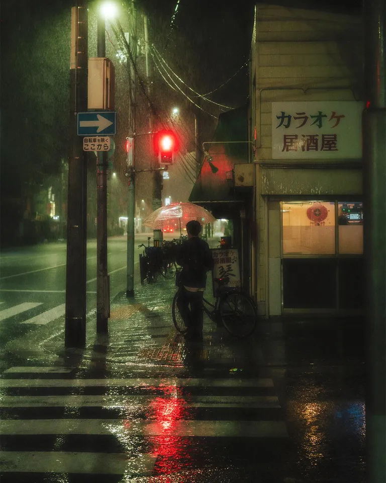 ITAP of a rainy evening in Osaka 