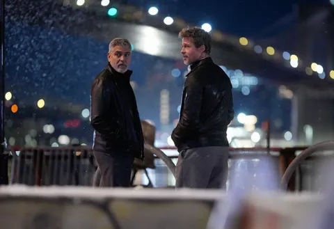 First Image of Brad Pitt and George Clooney in 'Wolfs' - Two lone-wolf fixers are tasked with working together for their next job