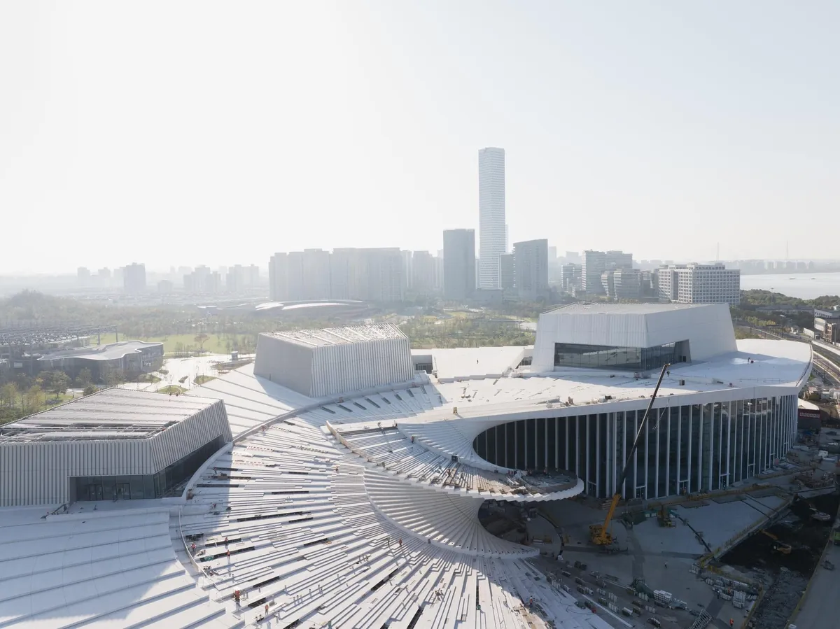 Shanghai Grand Opera House by Snøhetta. Due for completion in 2025
