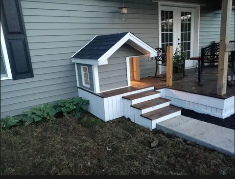 This doggy house entrance one of my clients built