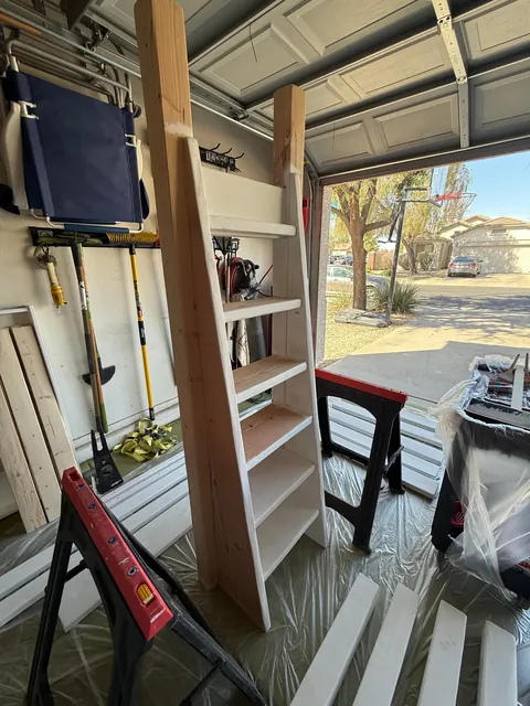 Built my daughter a new bed with a built in dresser and desk