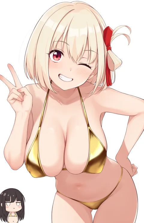 Gold Bikini Chisato [Lycoris Recoil]