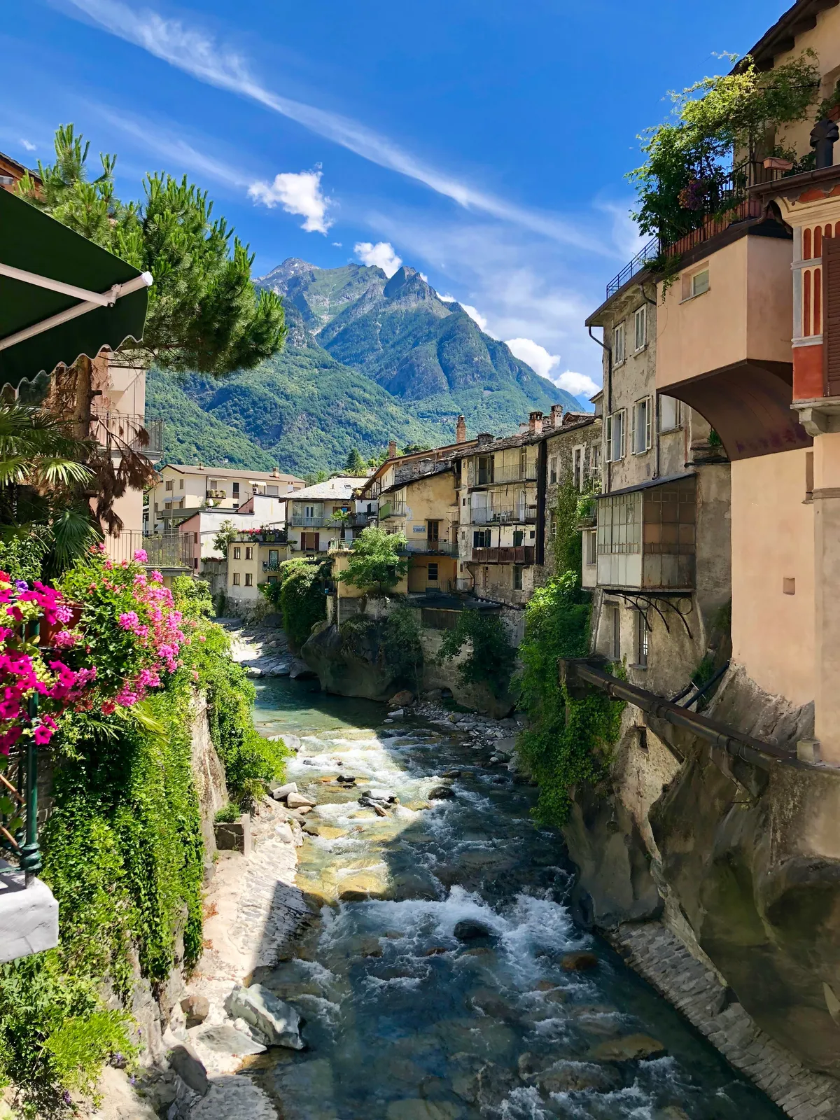 Warm &amp; sleepy Chiavenna, hiding in the Italian Alps. Coming here made forget bad weather was a thing.