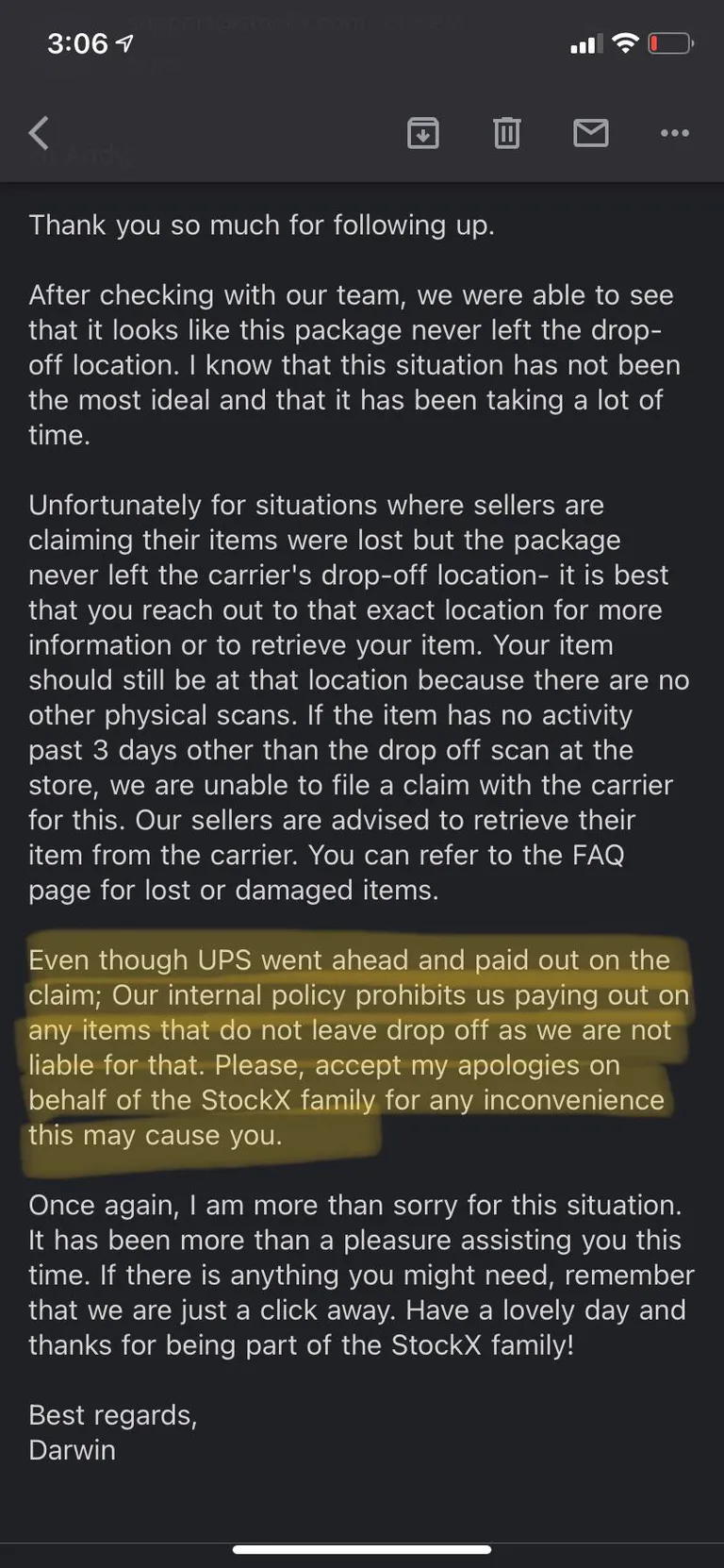 StockX straight stole from me, told me about it, and now won’t return my emails