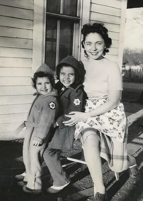 My great grandmother, great aunt, and grandma, around 1945