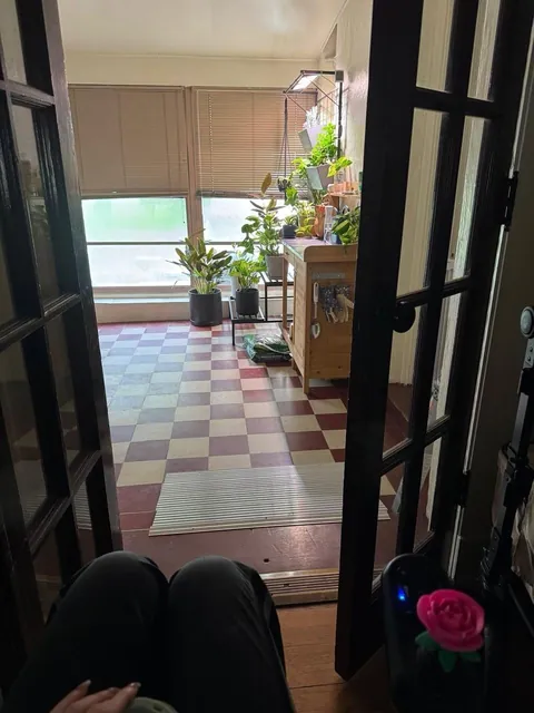 I started gardening in a wheelchair as a way to reconnect with nature. This was the beginning, 2nd photo is two years later and in physical rehab. 🥹