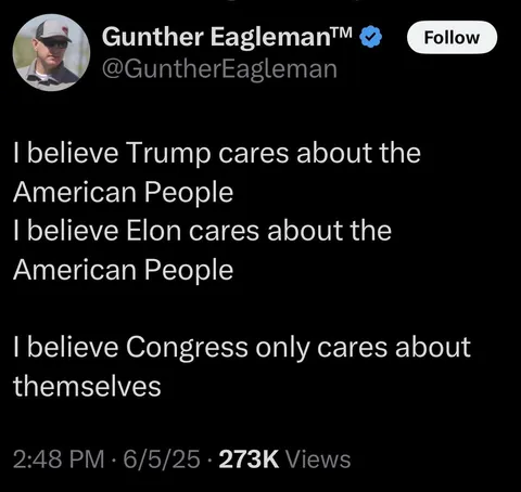 I believe Gunther Eagleman is a fucking moron!