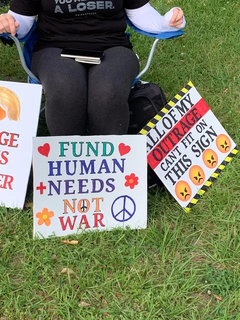 Some signs I saw at a No Kings protest today