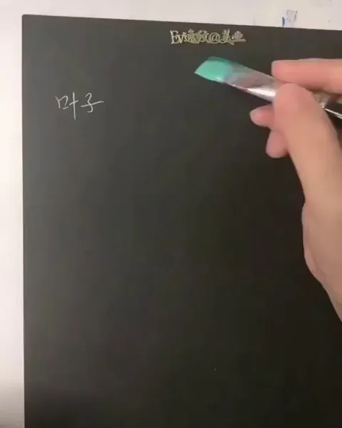 How they paint flower and leaves