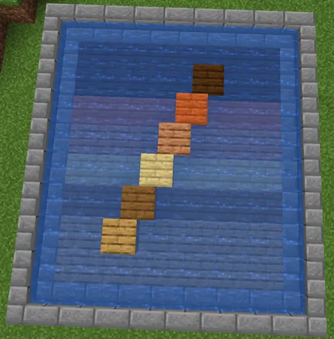 i found this trick to make off-centered blocks using stairs