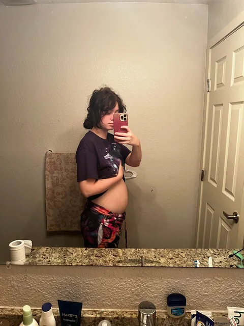 I went from having a small belly to being just absolutely plump
