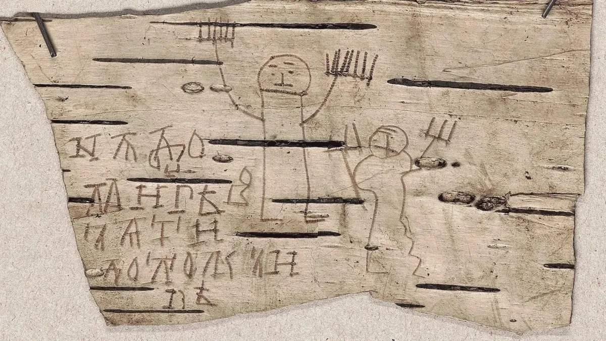The homework doodles of a seven-year-old who lived in the 13th century shows that kids haven't changed that much
